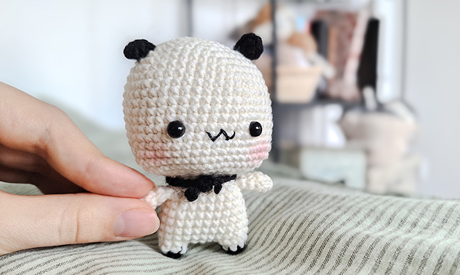 prosty wzór amigurumi kawaii miś