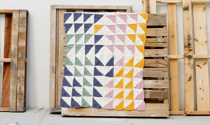 kocyk dla dziecka na szydełku wzory patchwork quilt