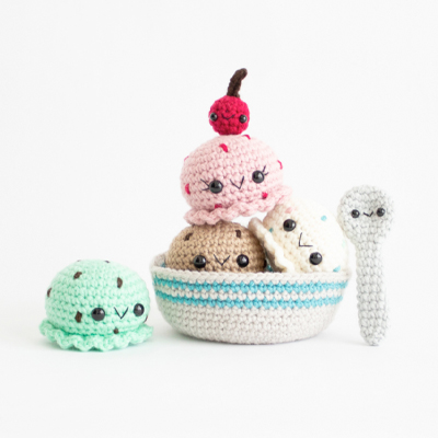 lody amigurumi schemat na szydełku na lato